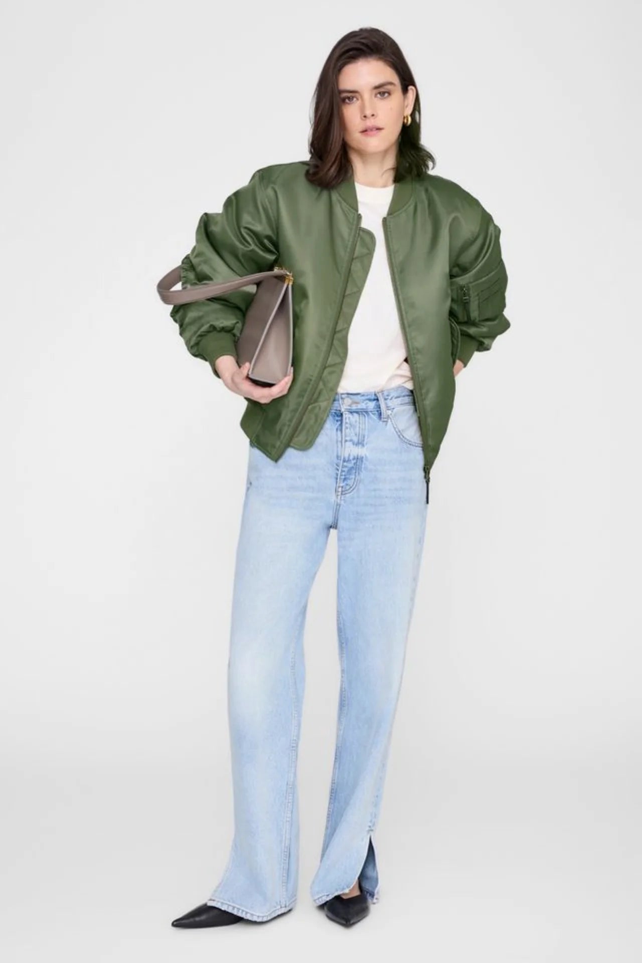 Wagner Soft Stencil Tee in Cream ANINE BING