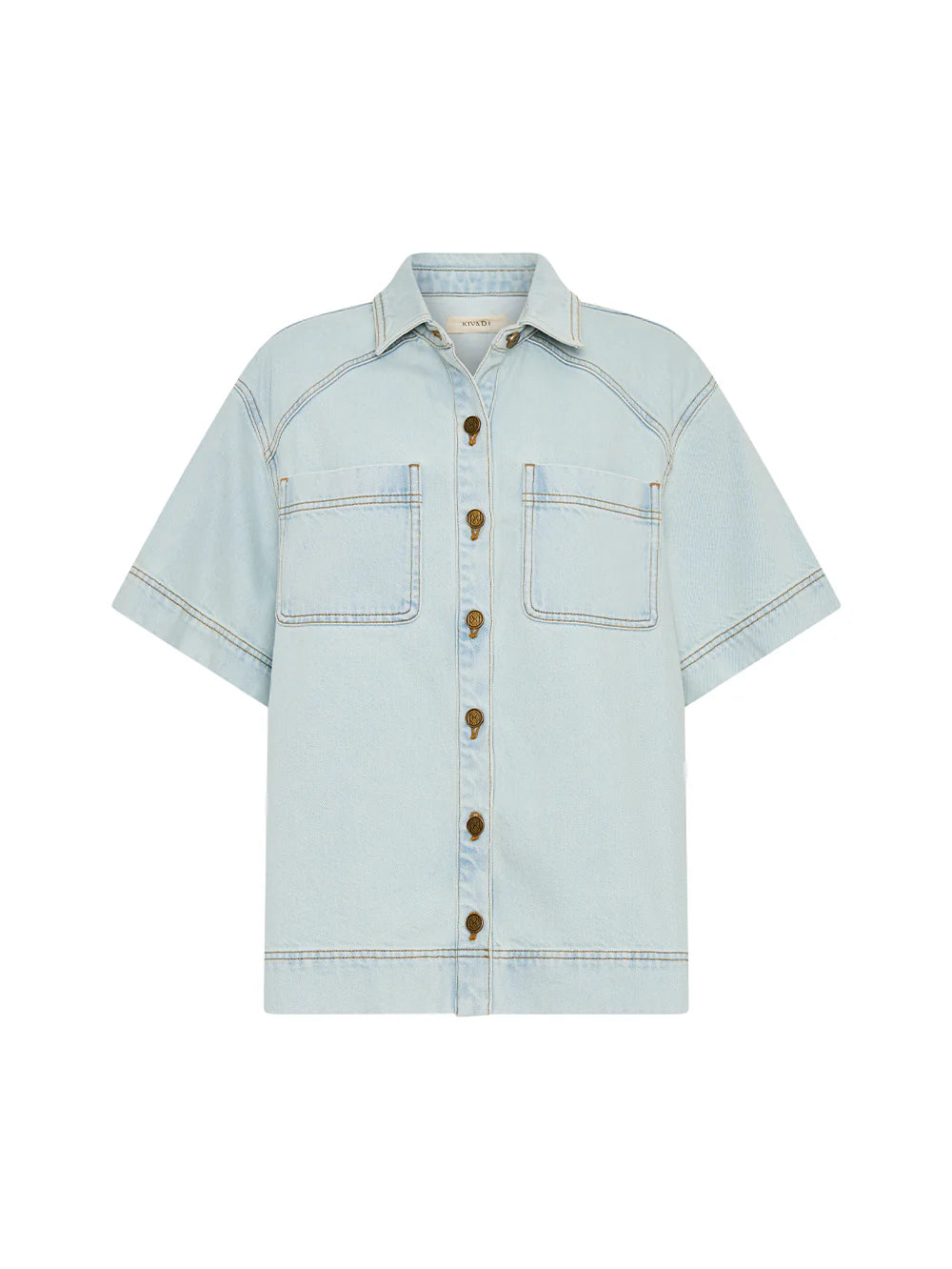 Paloma Denim Shirt in Pale Blue