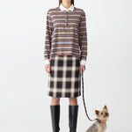 Vintage Stripe Long Sleeve Polo BASSIKE