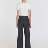 Thorpe Trouser in Black Pinstripe Viktoria + Woods