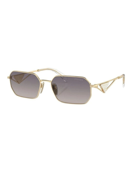 PR A51S Sunglasses in Pale Gold by Prada