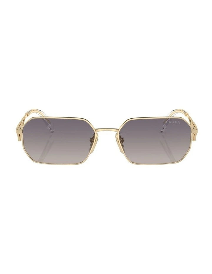 PR A51S Sunglasses in Pale Gold by Prada