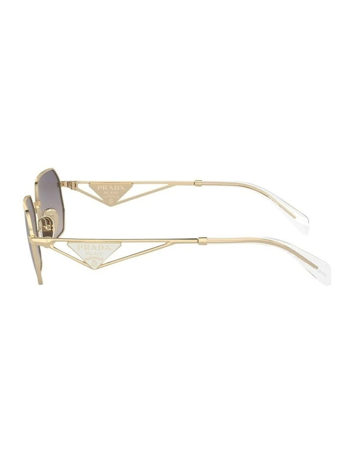 PR A51S Sunglasses in Pale Gold by Prada