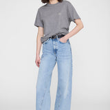 Wagner Soft Stencil Tee in Grey Melange