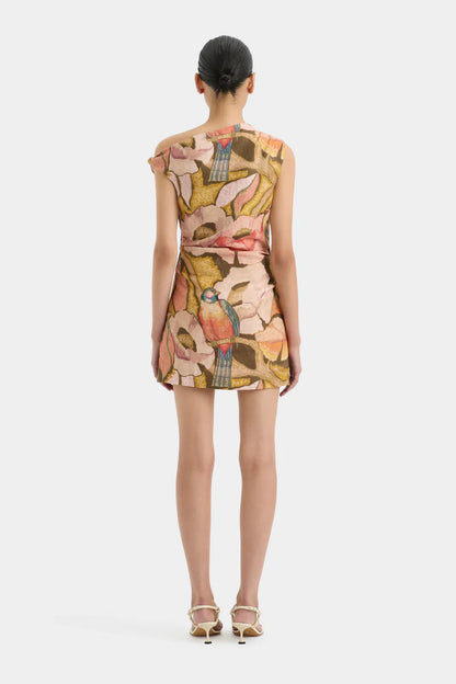 Talulah Knot Mini Dress in Sanderling Floral