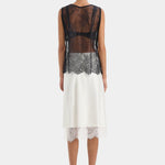 Ingrid Lace Midi Skirt in Ivory Sir.