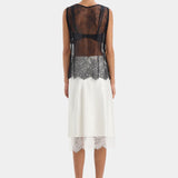 Ingrid Lace Midi Skirt in Ivory Sir.