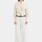Lise Cardigan in Ivory Sir.