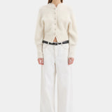 Lise Cardigan in Ivory Sir.