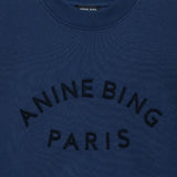 Jaci Sweatshirt Paris in Washed Navy Anine Bing