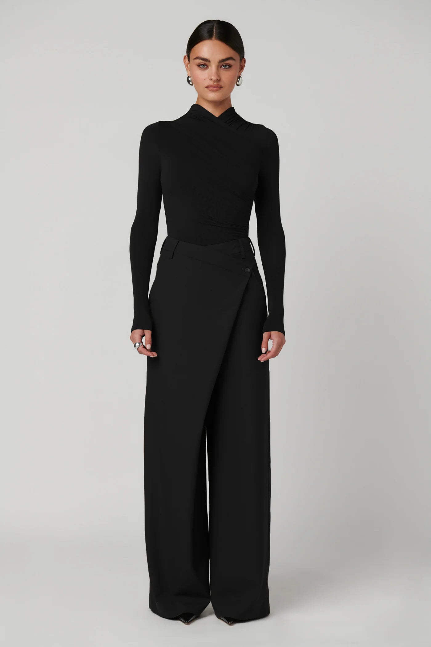 Amrita Bodysuit in Black Bayse Brand