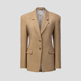 Michigan Blazer in Camel Viktoria + Woods