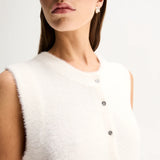 Dune Knit Cardigan in White