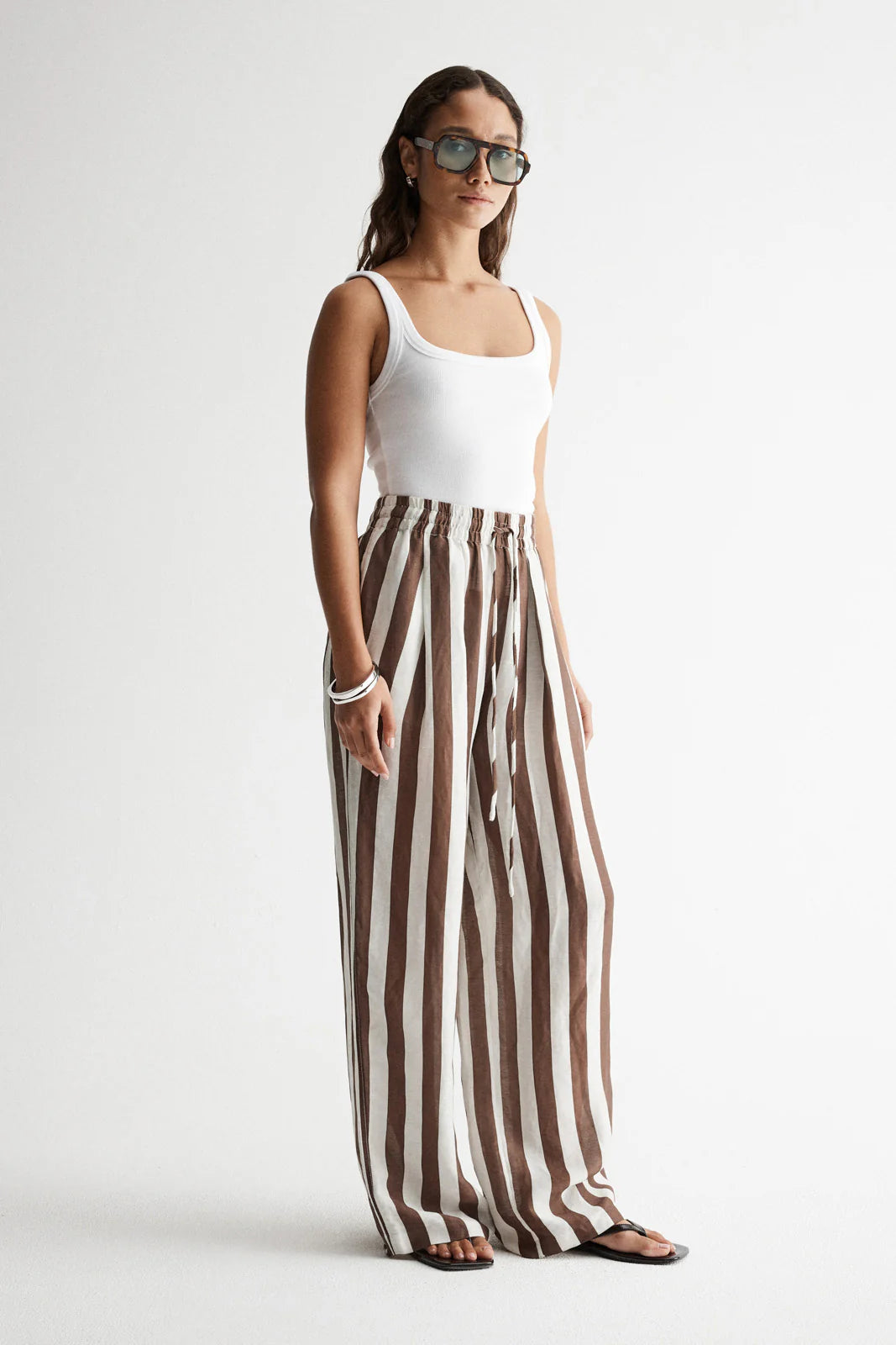 Lumi Pant in Chocolate Stripe