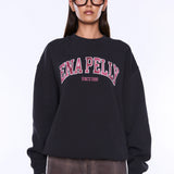 Mila Oversized Sweat in Charcoal