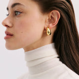 Thick Droplet Earring in Gold Anna Rossi