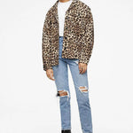 Flynn Jacket in Leopard Anine Bing