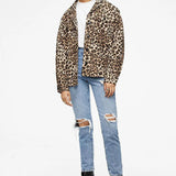 Flynn Jacket in Leopard Anine Bing