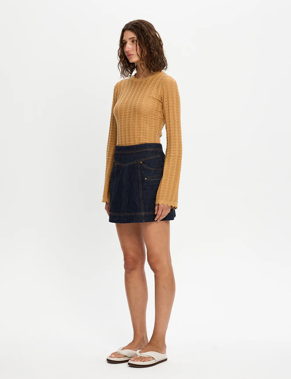 Immy Denim Mini Skirt Kivari