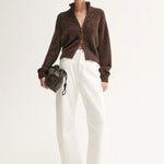 Leon Knit Cardigan in Chocolate Elka Collective