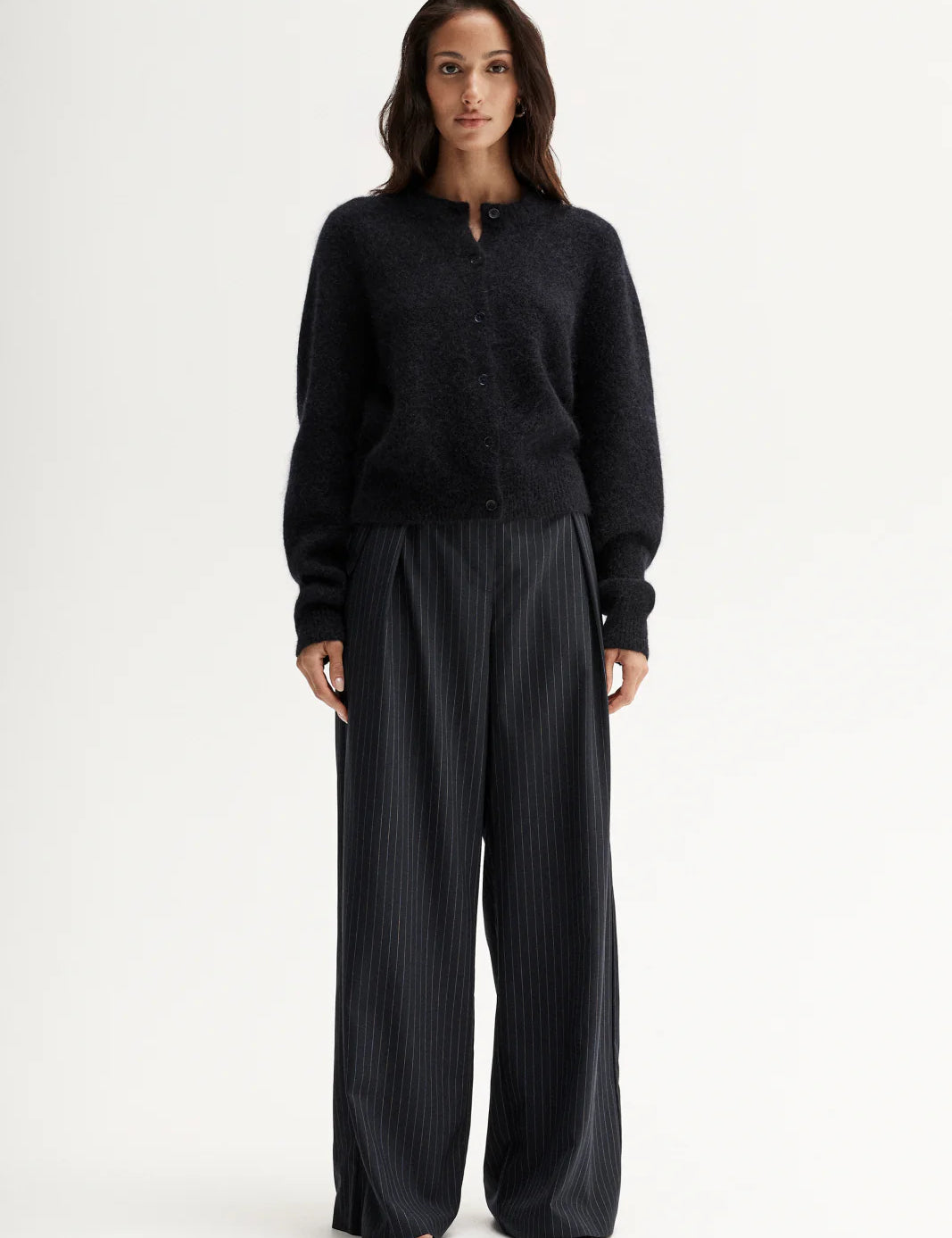 Abigail Knit Cardigan in Navy Elka Collective