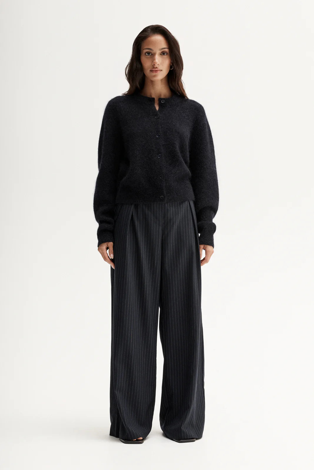 Abigail Knit Cardigan in Navy Elka Collective