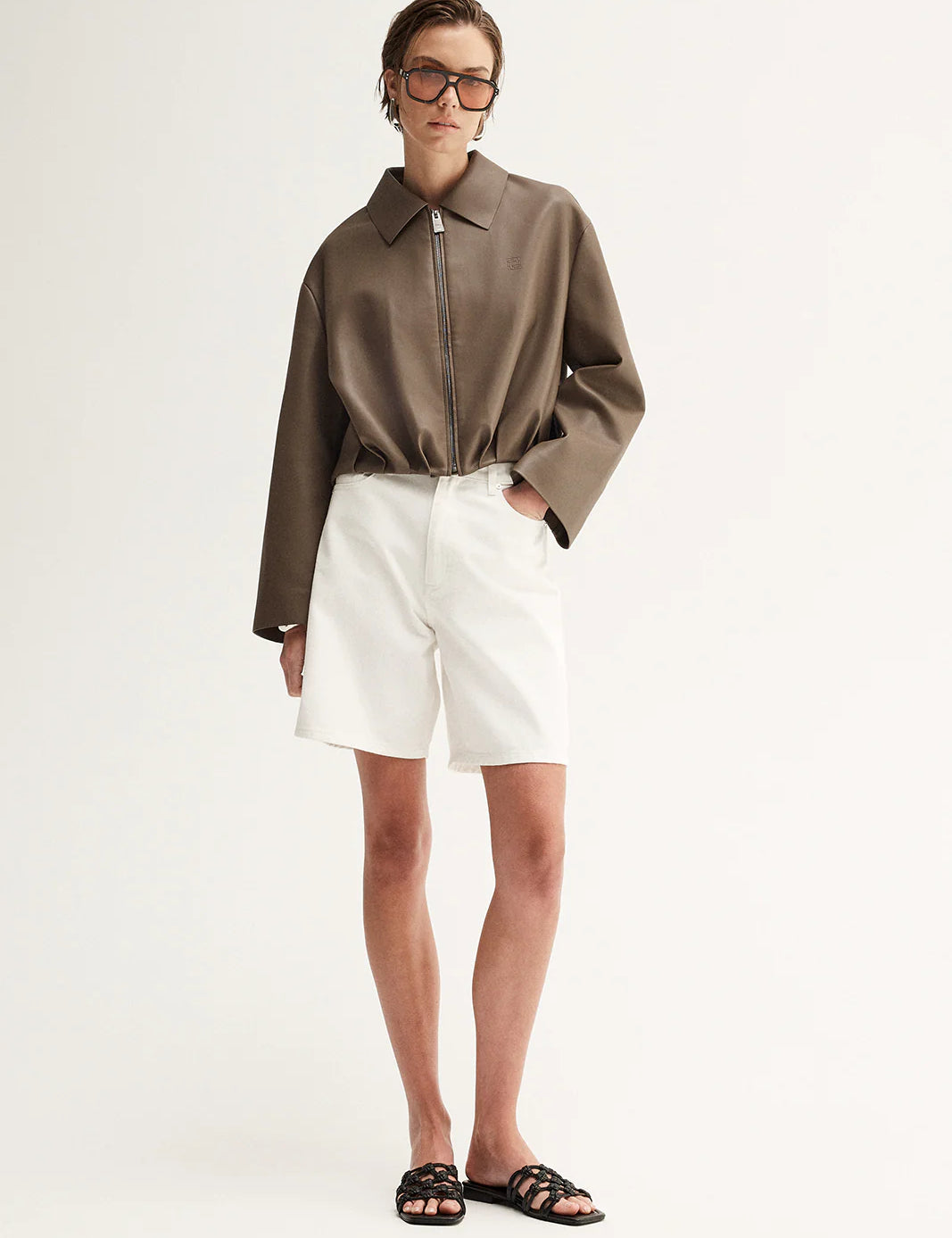 Rae Jacket in Taupe Elka Collective