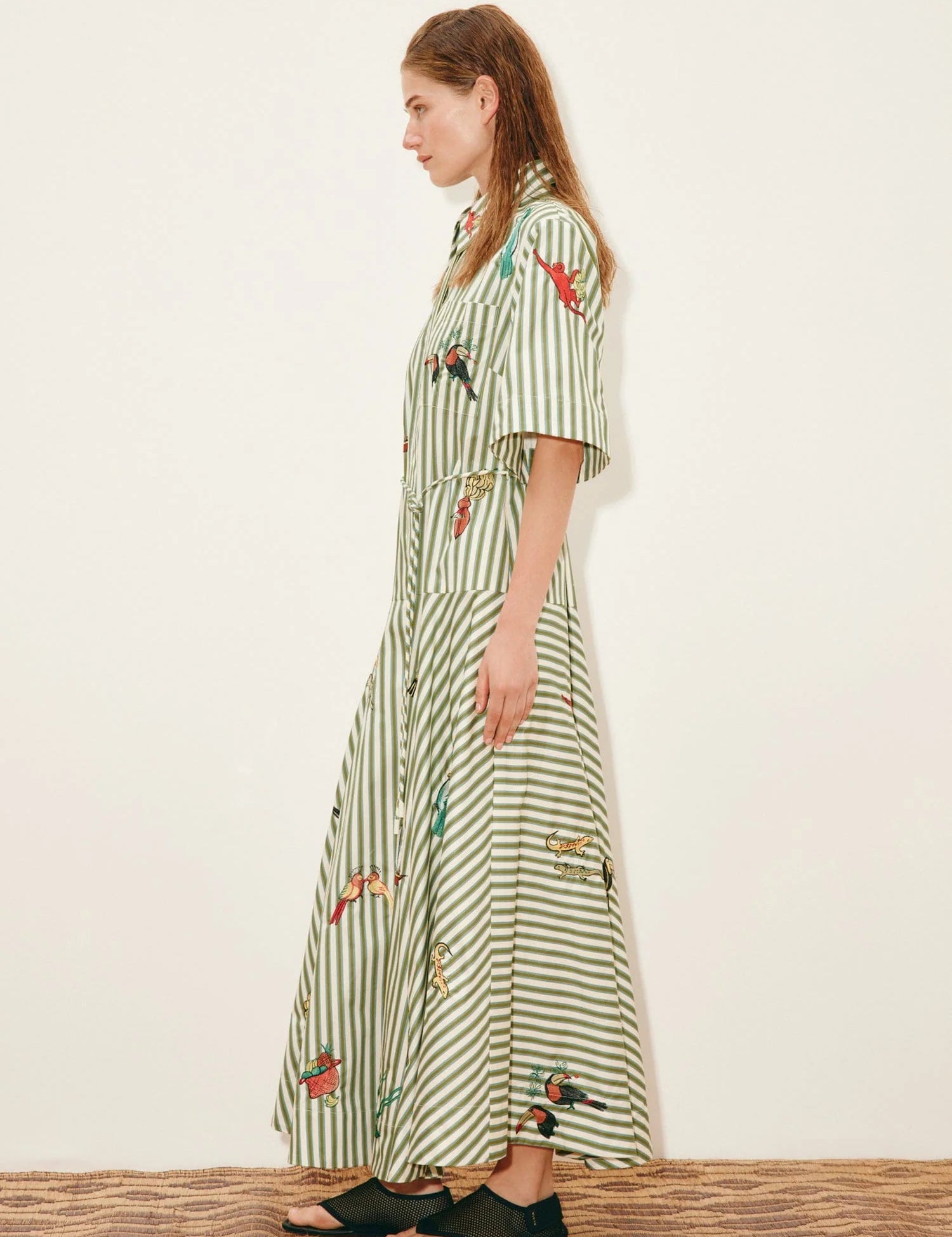 Bisou Embroidered Shirtdress Alemais