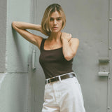 Persi Tank in Chocolate Elka Collective