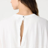 Circle T-Shirt in White Bassike