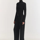 Tonic Zip Long Sleeve in Black