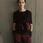 Hart Merino Cardigan in Burgundy Viktoria + Woods