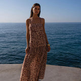 Paris Maxi Dress in Leopard