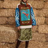 Lasso Patchwork Knit Sweater