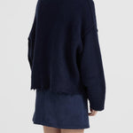 Pepa Cardigan in Navy Blanca