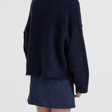 Pepa Cardigan in Navy Blanca