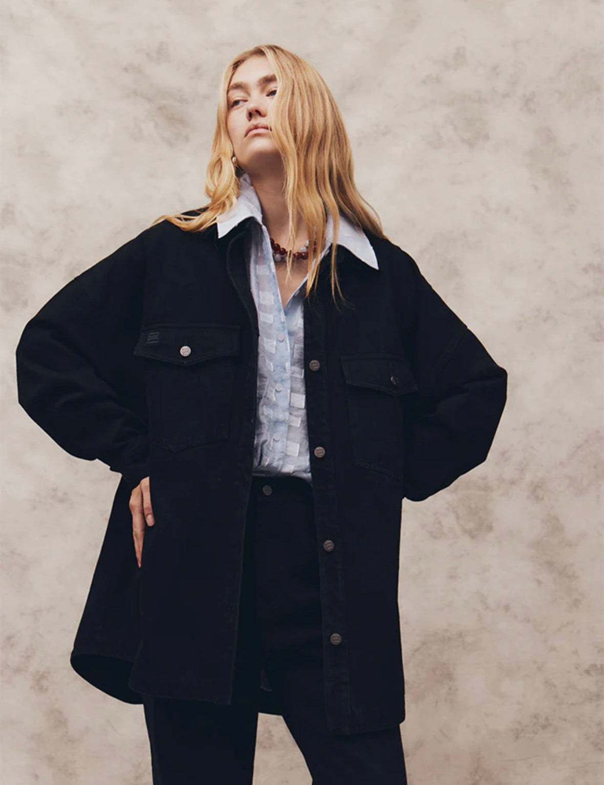 Indira Jacket in Black Blanca