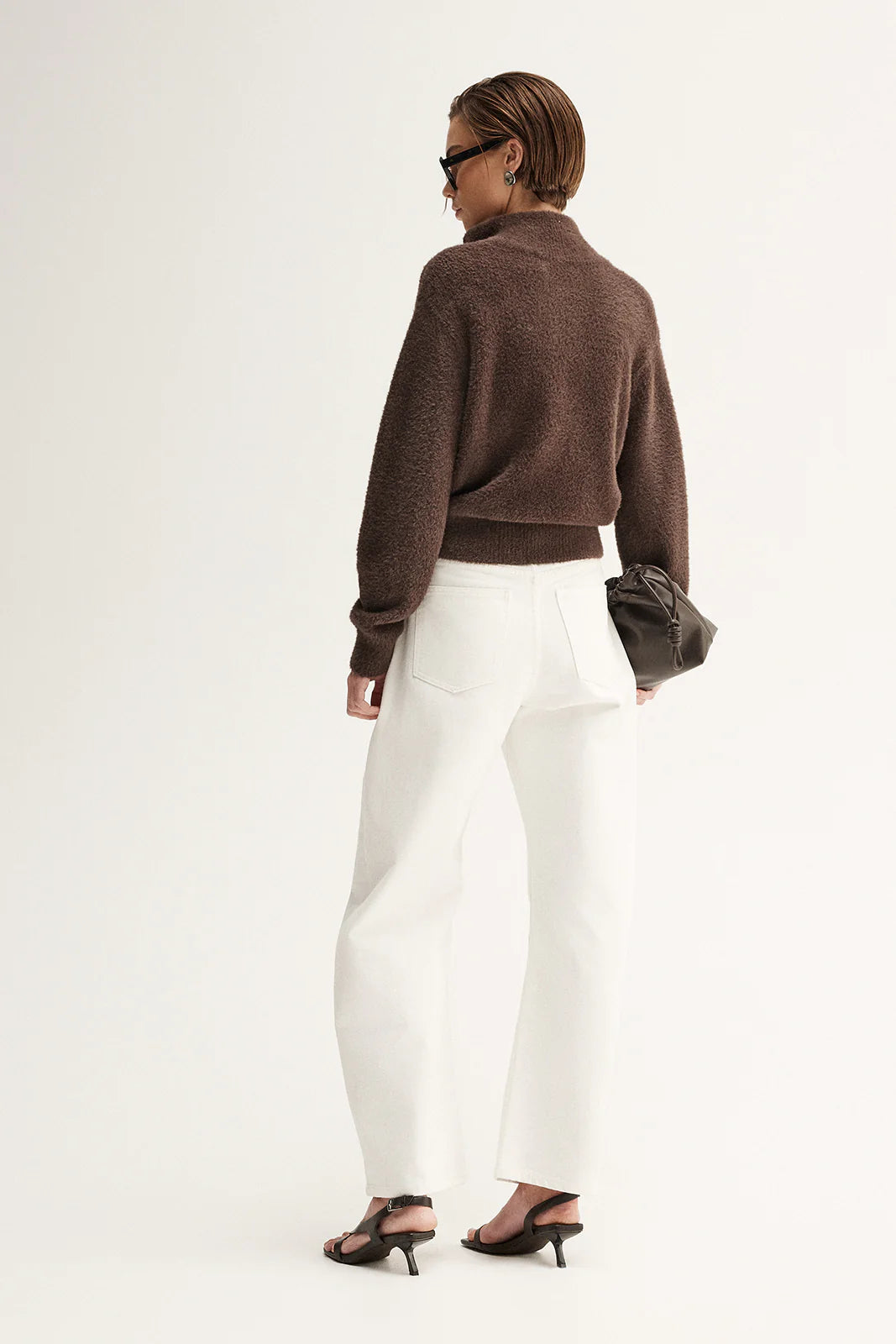 Leon Knit Cardigan in Chocolate Elka Collective
