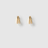 J Gold Earrings in Midi