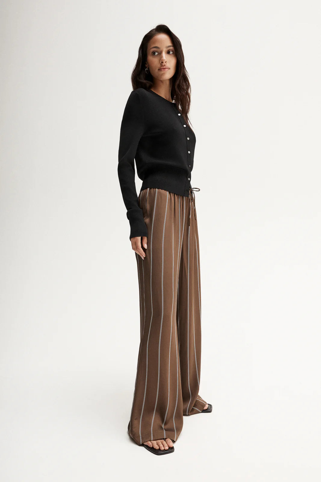 Petra Pant in Tan Stripe Elka Collective