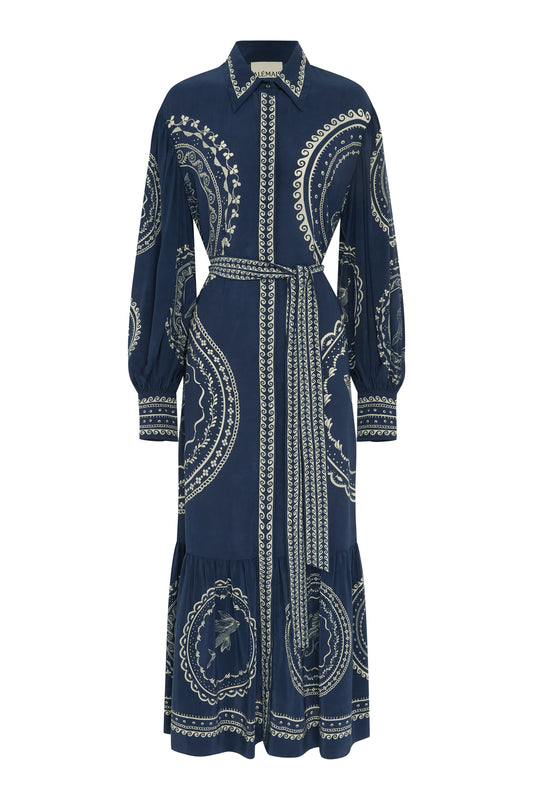 Oceane Silk Shirtdress