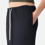 Stretch Twill Minimal Skirt in Black BASSIKE