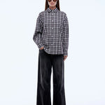 Gigi Check Shirt in Charcoal Ena Pelly