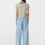 Stripe Raw Edge Baby T-Shirt BASSIKE