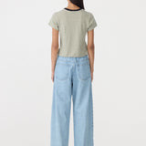 Stripe Raw Edge Baby T-Shirt BASSIKE