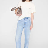Wagner Soft Stencil Tee in Cream ANINE BING