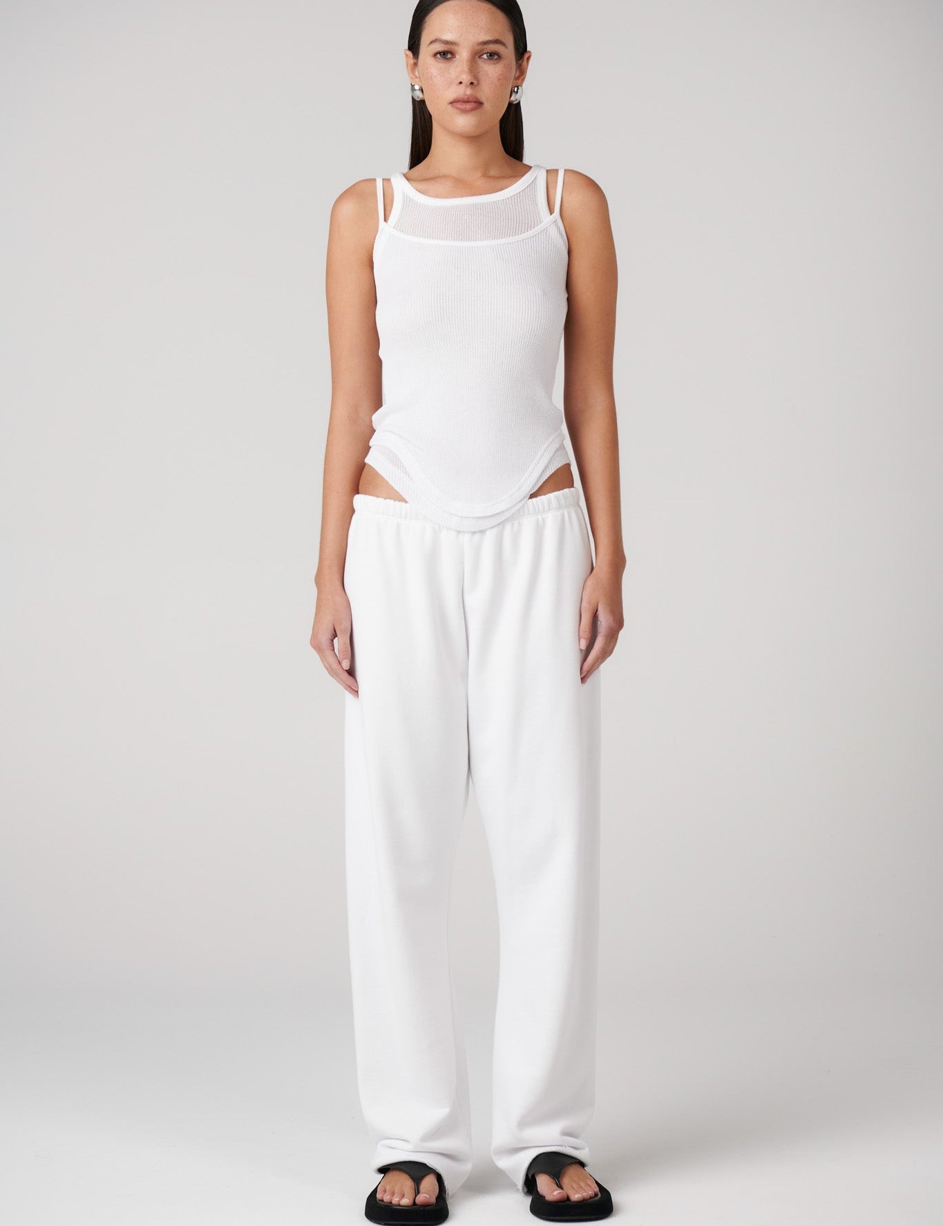 Arti Track Pant in White