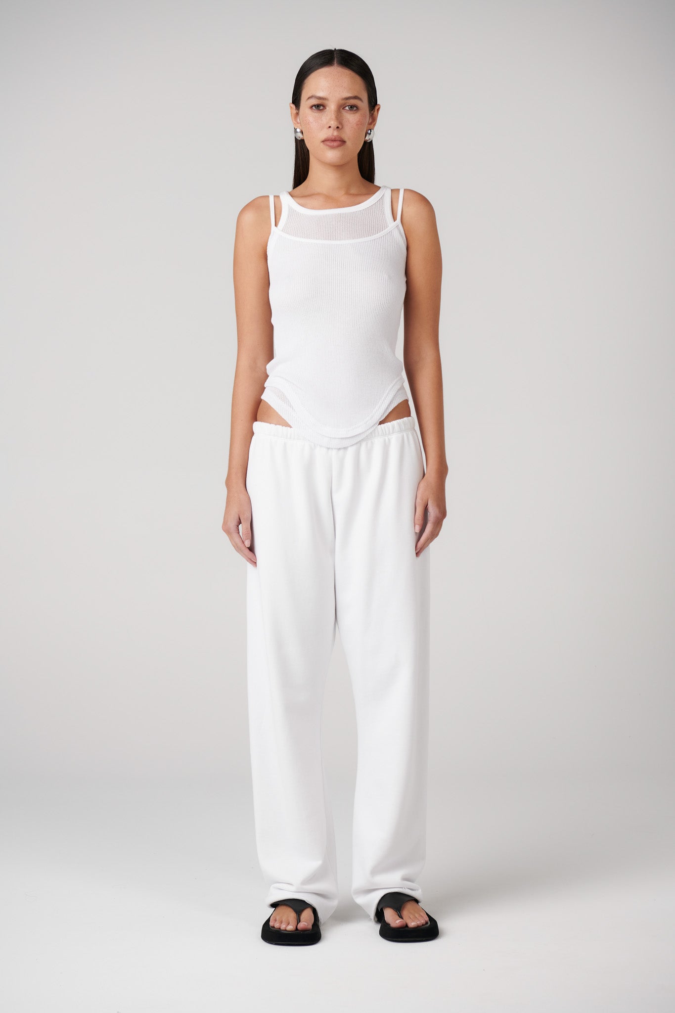 Arti Track Pant in White