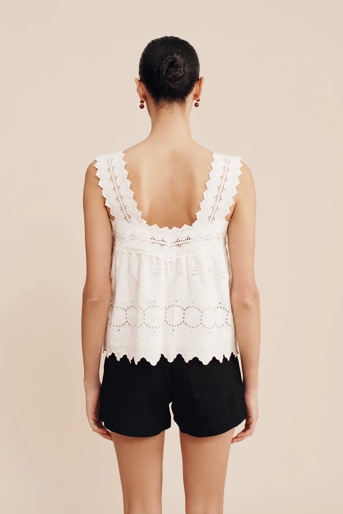 Amelia Top in Vintage White