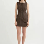 Emma Vest in Chocolate Pinstripe Posse